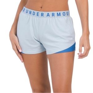 NWT UNDER ARMOUR (XS) Light Blue Play Up Shorts